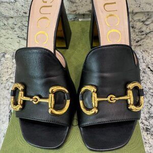 Gucci Horsebit Block Heels Size 8